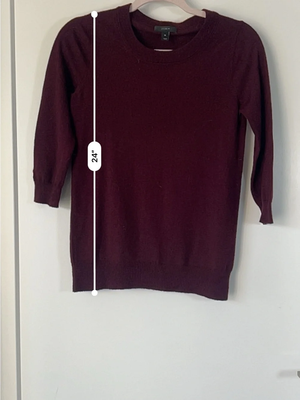 J. Crew Maroon Crewneck Sweater